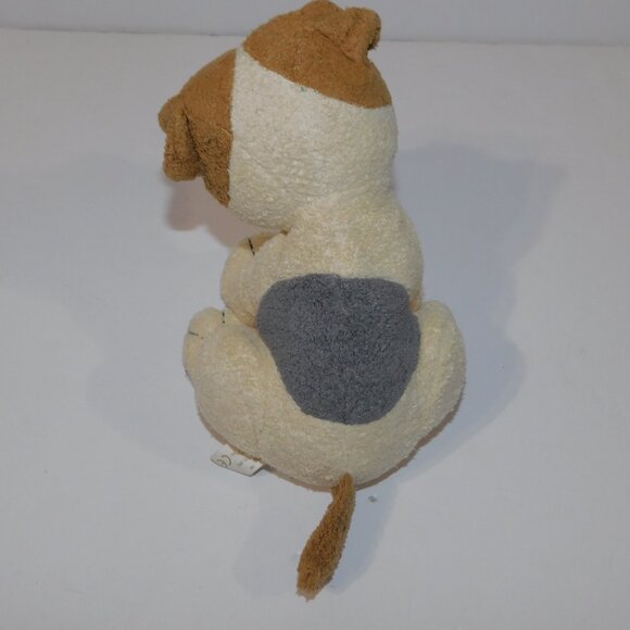 Russ Luv Pets Terrier Dog Trixie 6" plush Stuffed Chamois Feel Cream Brown Gray - Picture 3 of 6